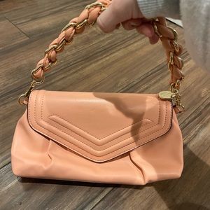 ALDO PINK SHOULDER GOLD CHUNK BAG